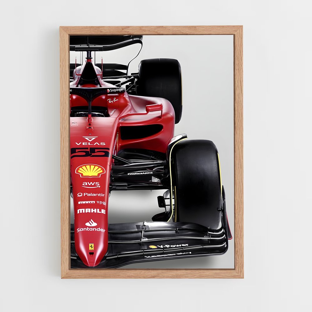 Poster Ferrari F1-75 Speedster – affiche Voitures de Formule 1 (vue 4)